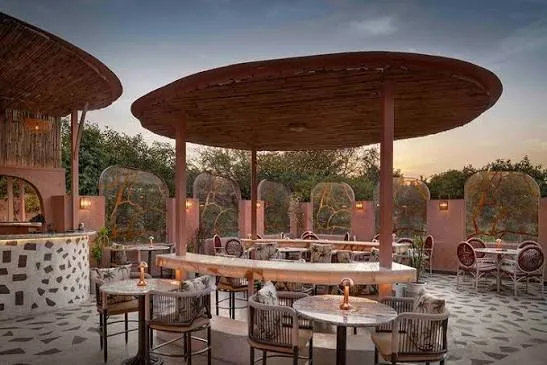 Party terrace and bar counter project detail 5